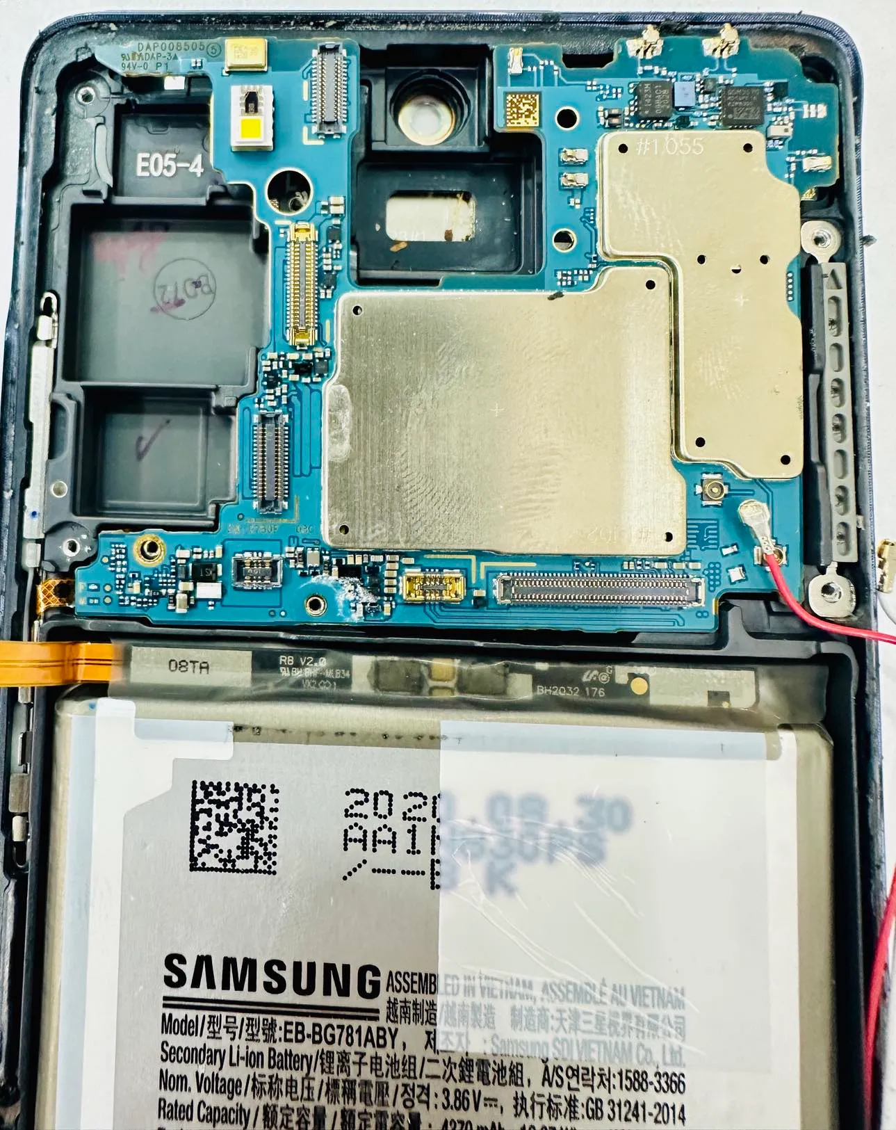 งานกู้เครื่อง Samsung หลังตกน้ำที่ร้านเคยดูแล